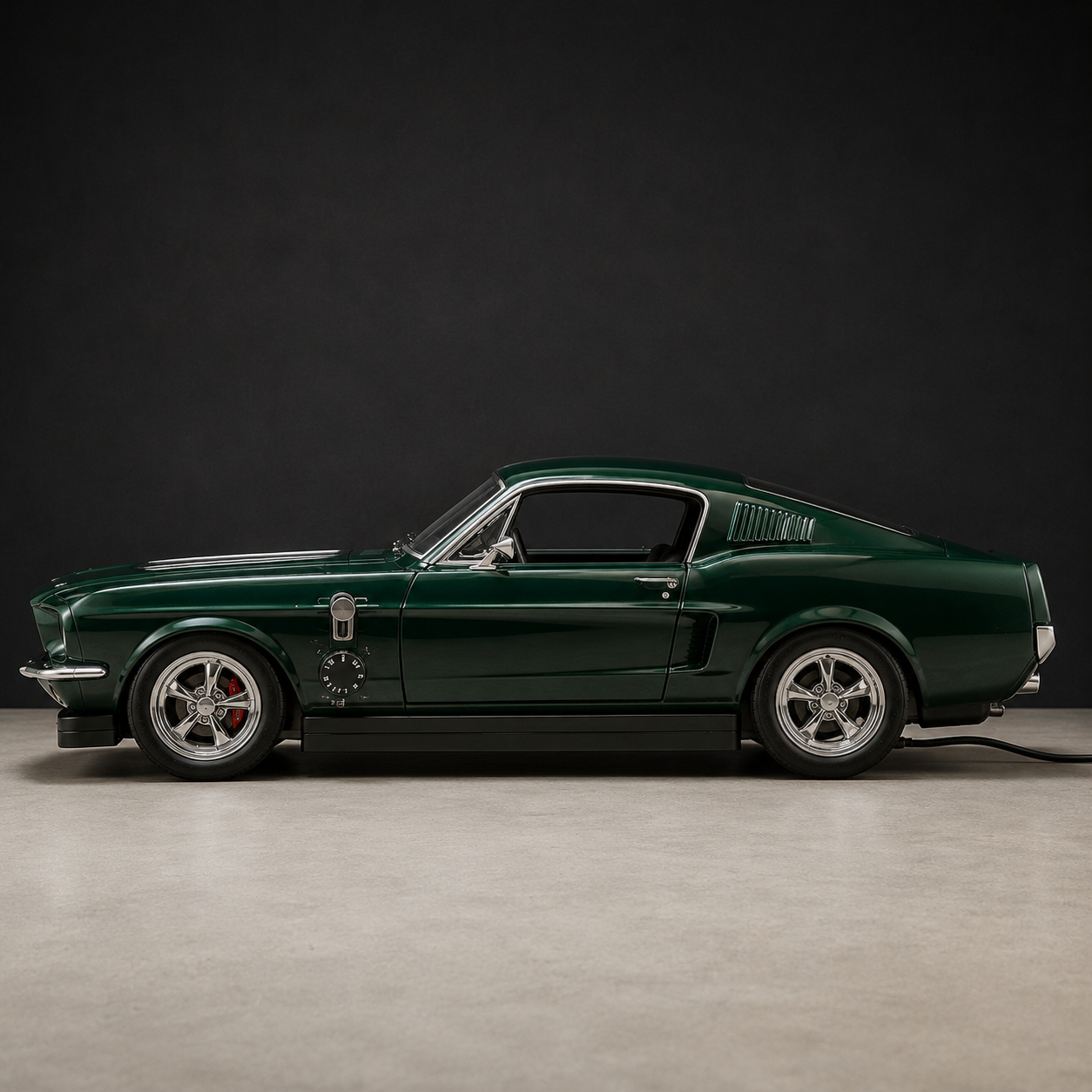 Side view, cold and switched off - Ford Mustang