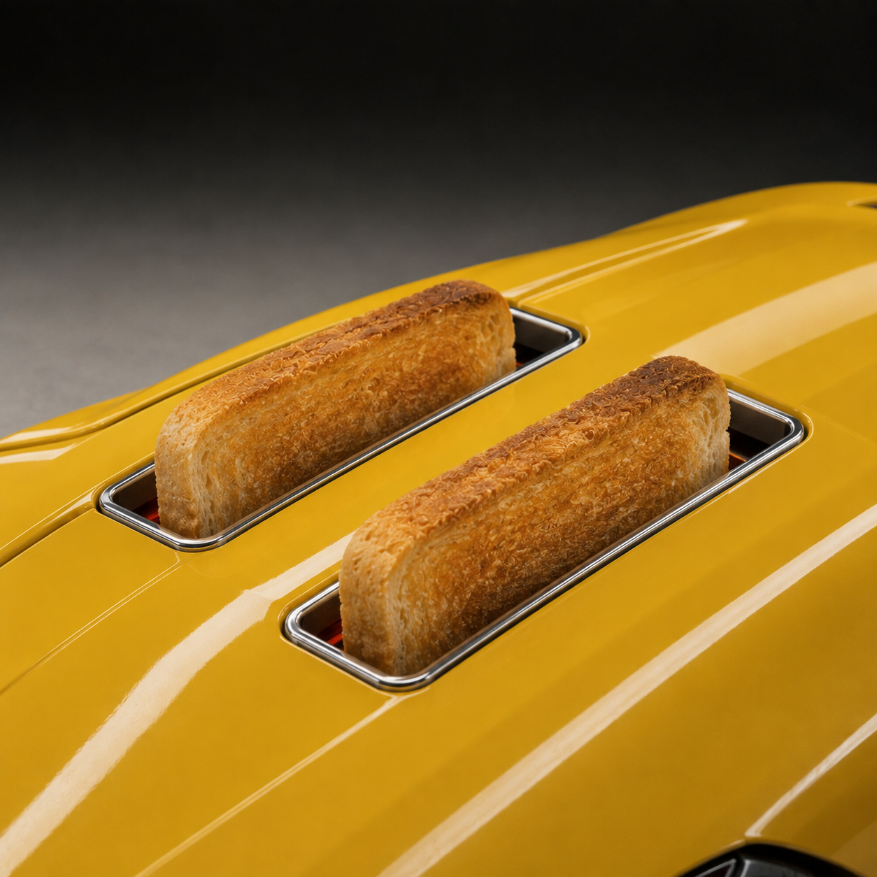Toast in the two slots cut into the hood - Chevrolet Corvette